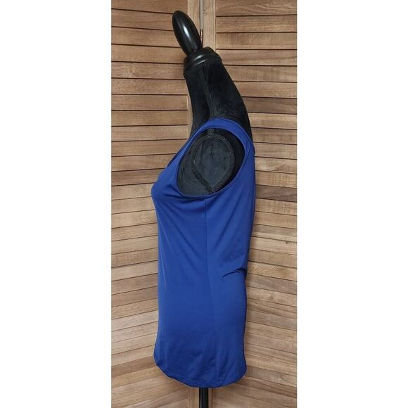 STYLE & CO Womens Smooth Wide Strap Nylon Blue Tank Top Under Cami Size Large - Picture 4 of 7